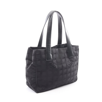 ニュートラベルラインPM ハンドバッグ トートバッグ ナイロンキャンバス レザー ブラック ゴールド金具 シャネル バッグ CHANEL