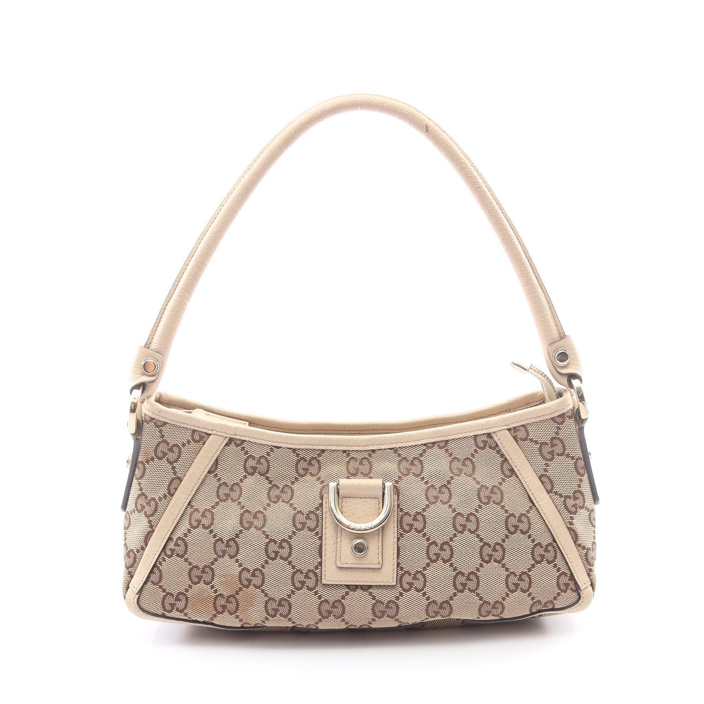 アビー ワンショルダーバッグ キャンバス レザー ベージュ グッチ バッグ GUCCI