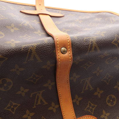 ソミュール30 モノグラム ショルダーバッグ PVC レザー ブラウン ルイヴィトン バッグ LOUIS VUITTON