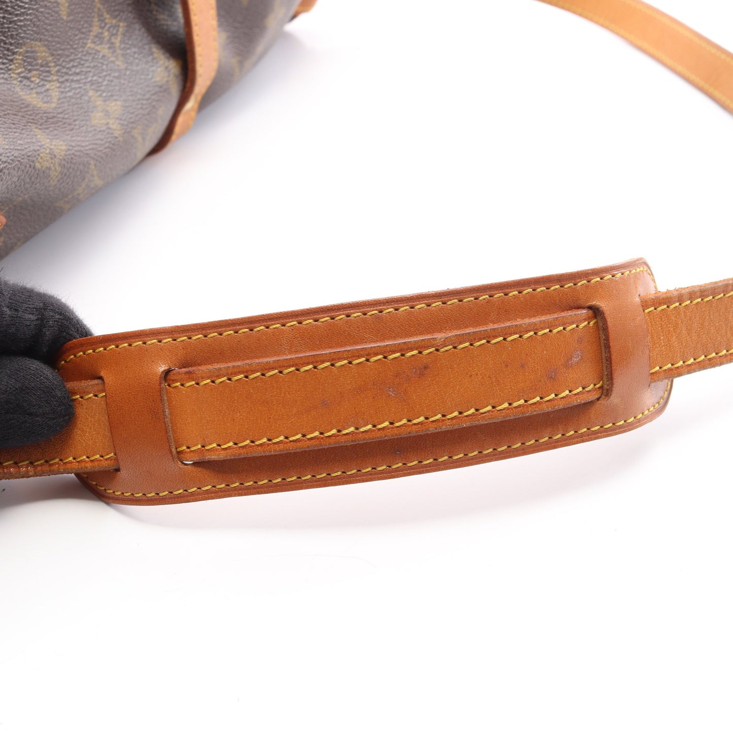 ソミュール30 モノグラム ショルダーバッグ PVC レザー ブラウン ルイヴィトン バッグ LOUIS VUITTON