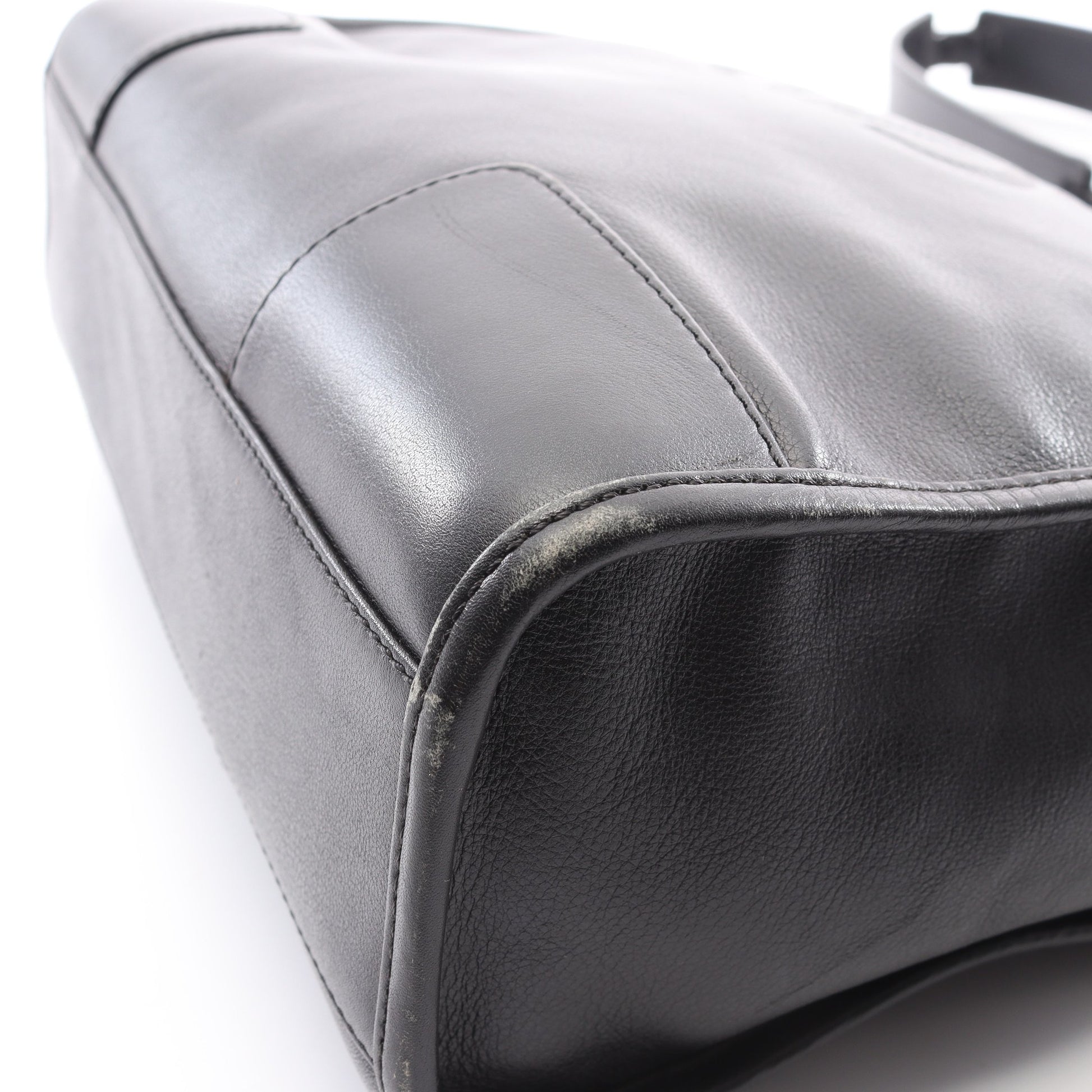 アナグラム ショルダーバッグ レザー ブラック ロエベ バッグ LOEWE