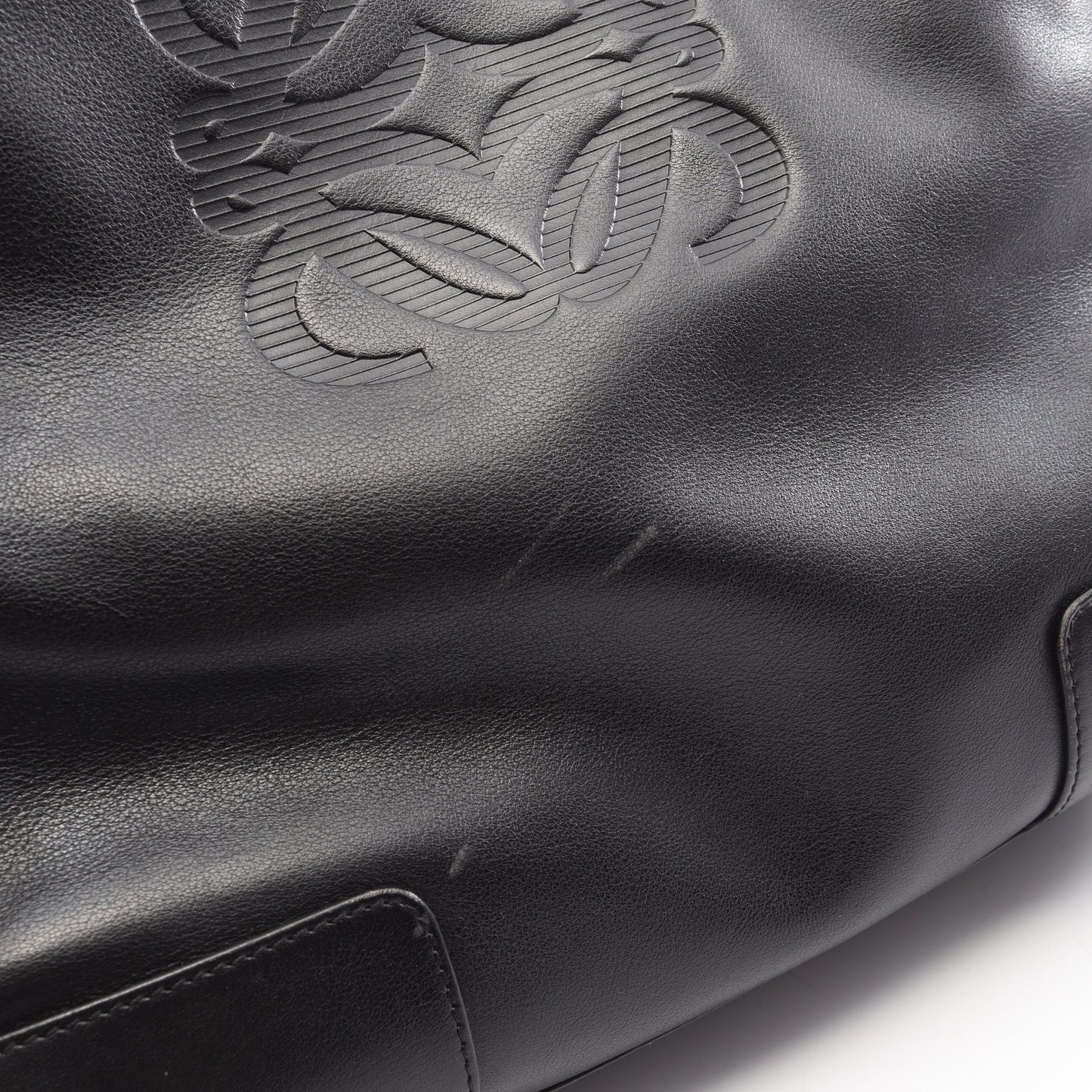 アナグラム ショルダーバッグ レザー ブラック ロエベ バッグ LOEWE