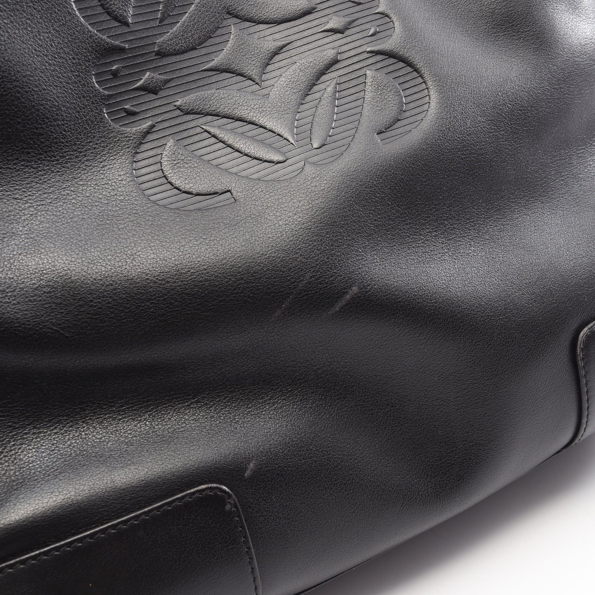 アナグラム ショルダーバッグ レザー ブラック ロエベ バッグ LOEWE
