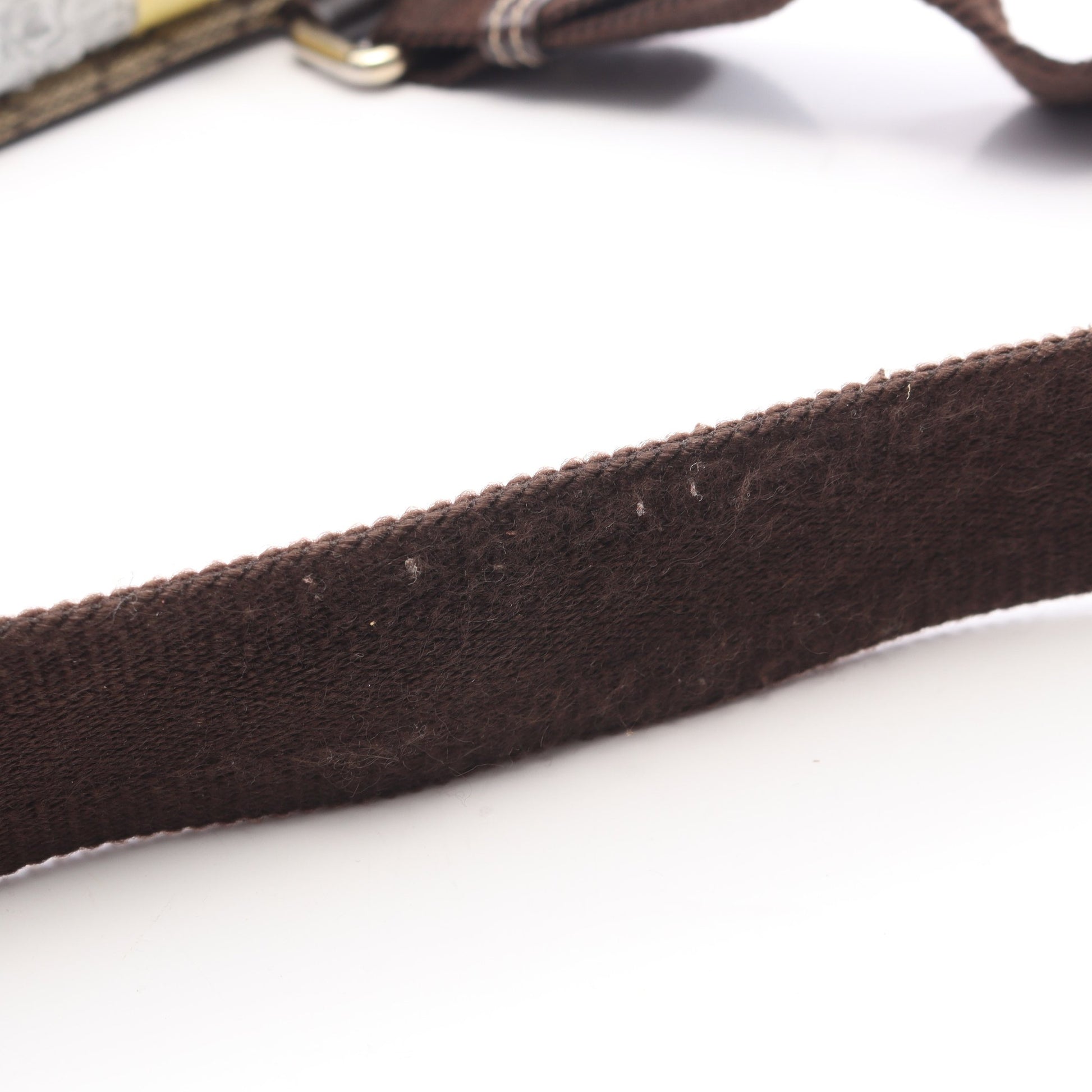 GGスプリーム ショルダーバッグ PVC レザー ベージュ ダークブラウン グッチ バッグ GUCCI
