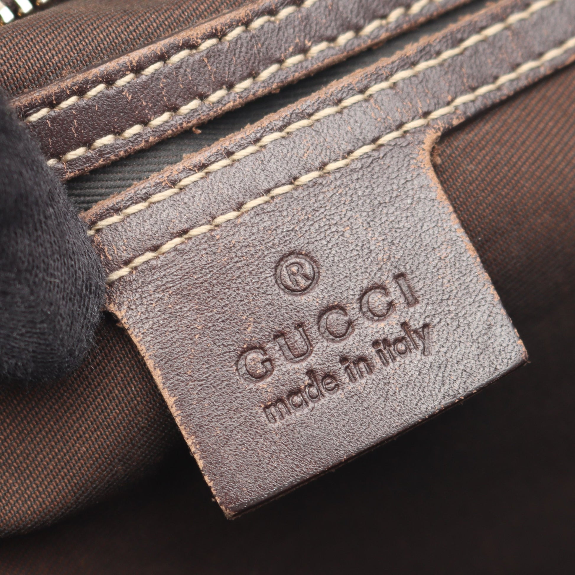 GGスプリーム ショルダーバッグ PVC レザー ベージュ ダークブラウン グッチ バッグ GUCCI