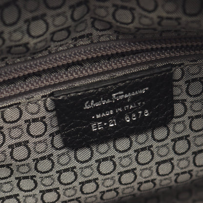 ガンチーニ ハンドバッグ レザー ブラック サルヴァトーレフェラガモ バッグ Salvatore Ferragamo