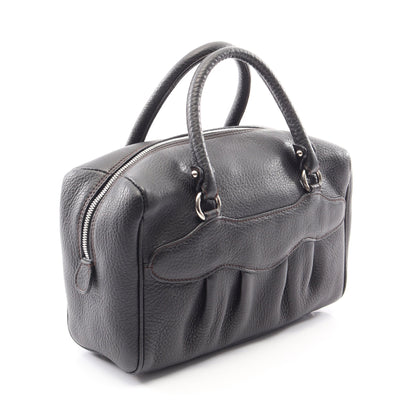 ガンチーニ ハンドバッグ レザー ブラック サルヴァトーレフェラガモ バッグ Salvatore Ferragamo