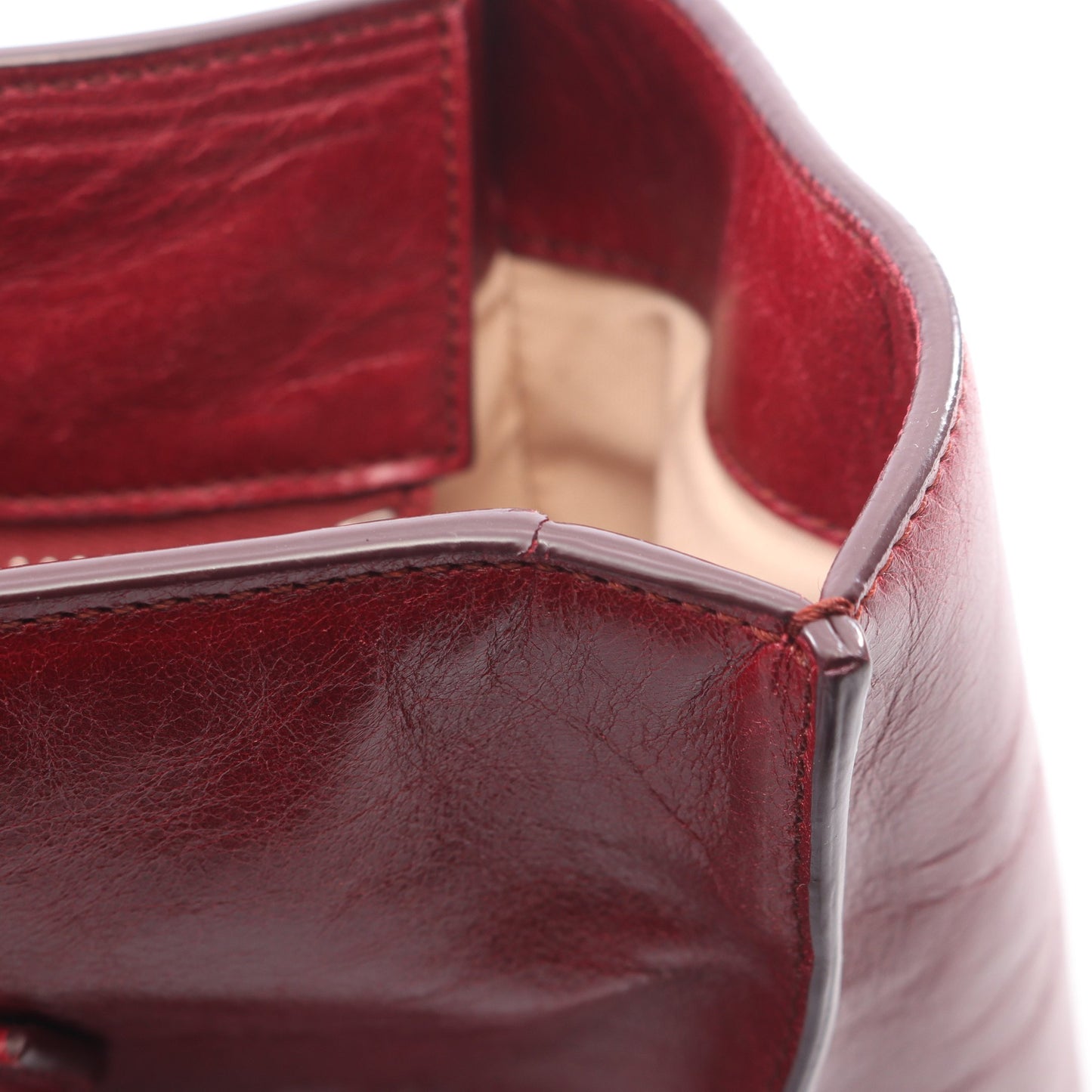 Dスタイリング ハンドバッグ トートバッグ レザー ボルドー トッズ バッグ TOD'S