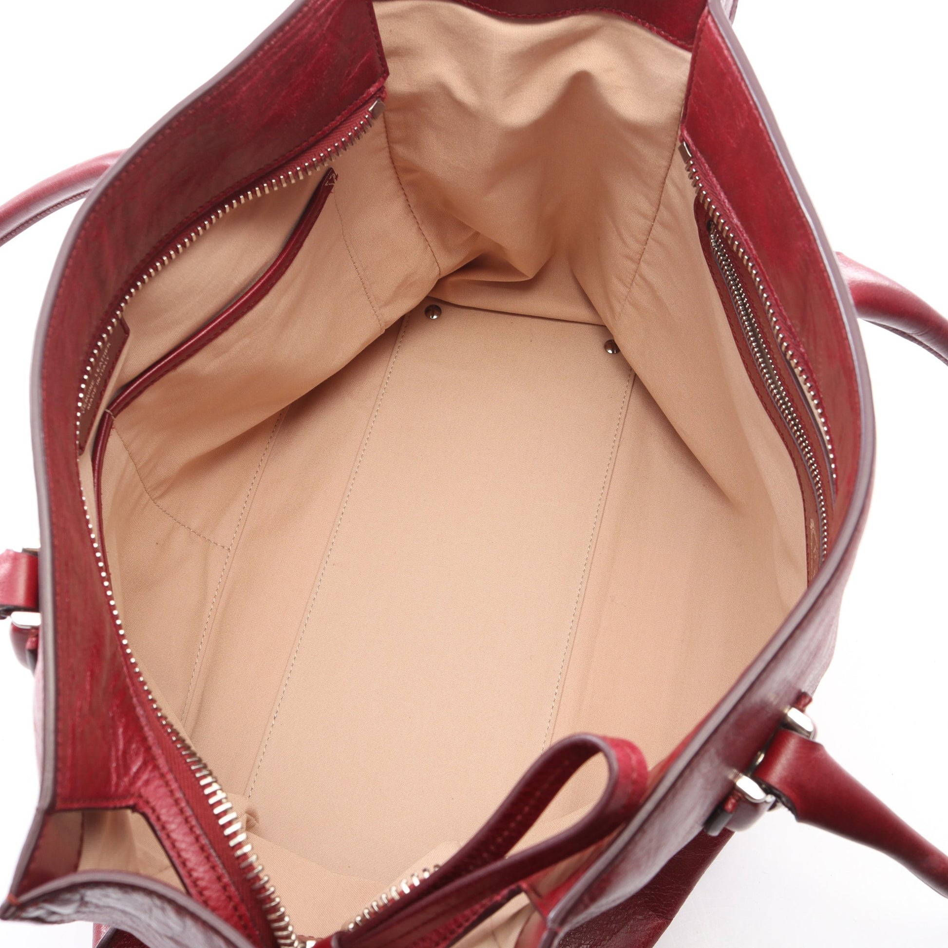 Dスタイリング ハンドバッグ トートバッグ レザー ボルドー トッズ バッグ TOD'S