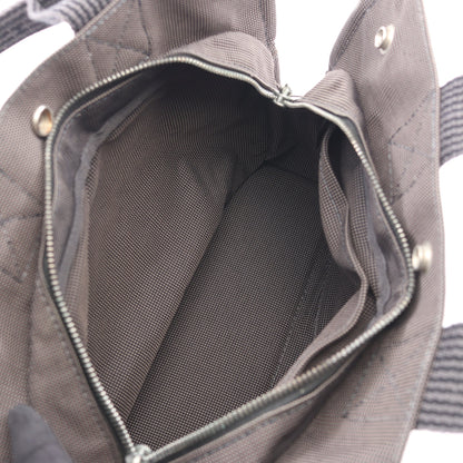 エールラインPM ハンドバッグ トートバッグ ナイロンキャンバス ダークグレー シルバー金具 エルメス バッグ HERMES