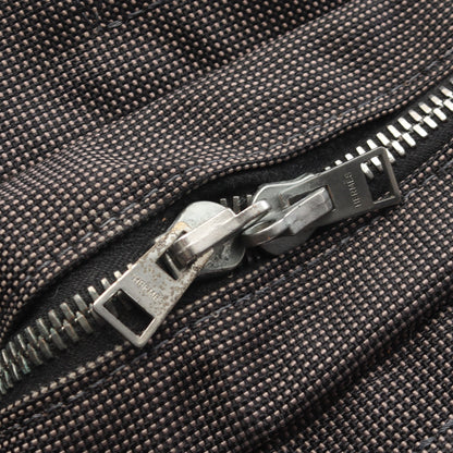 エールラインPM ハンドバッグ トートバッグ ナイロンキャンバス ダークグレー シルバー金具 エルメス バッグ HERMES