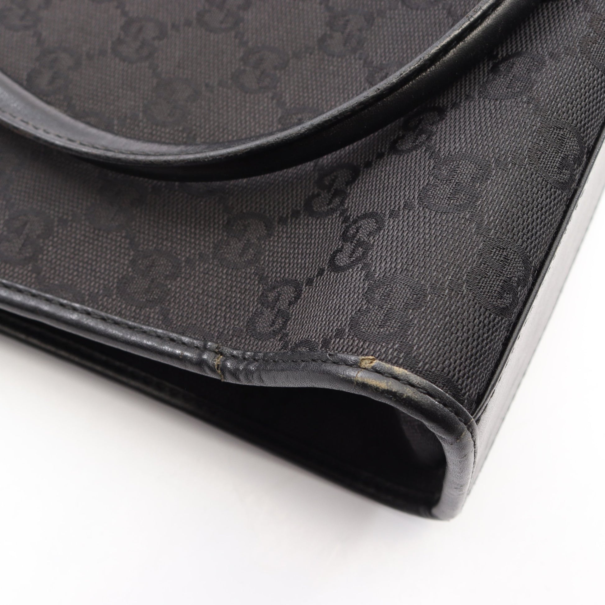 ジャッキー ショルダーバッグ トートバッグ キャンバス レザー ブラック グッチ バッグ GUCCI