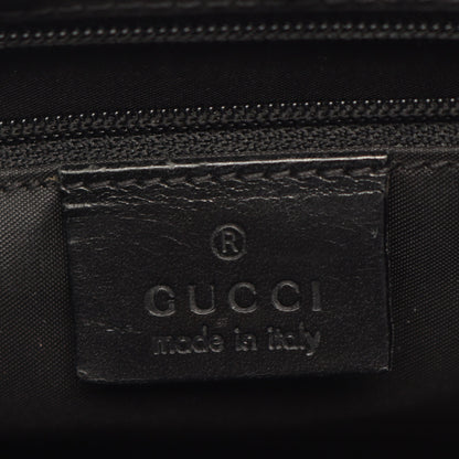 ジャッキー ショルダーバッグ トートバッグ キャンバス レザー ブラック グッチ バッグ GUCCI