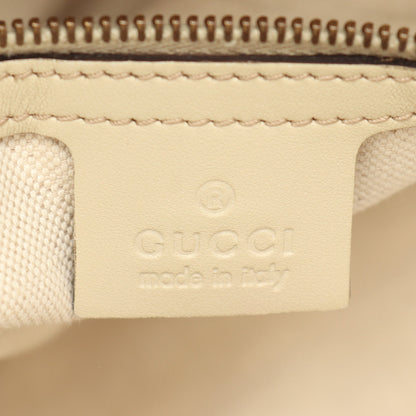 スカーレット GGキャンバス 2WAY ハンドバッグ PVC レザー ベージュ アイボリー グッチ バッグ GUCCI