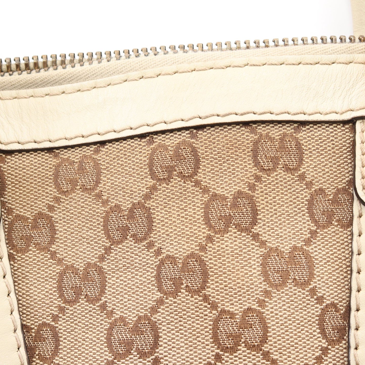 スカーレット GGキャンバス 2WAY ハンドバッグ PVC レザー ベージュ アイボリー グッチ バッグ GUCCI