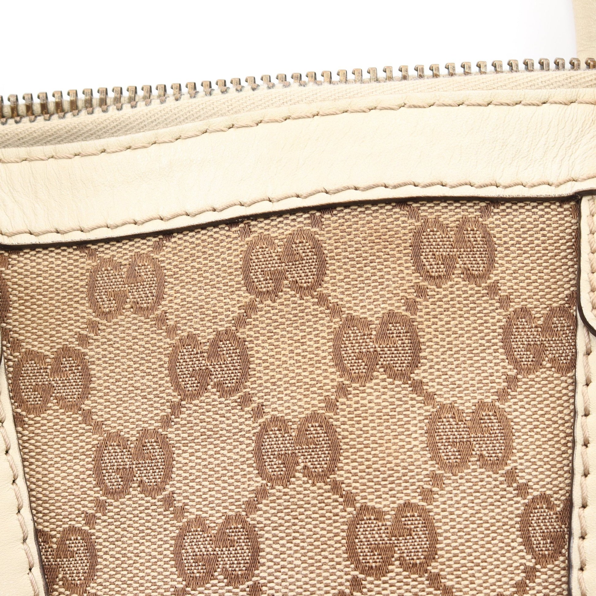 スカーレット GGキャンバス 2WAY ハンドバッグ PVC レザー ベージュ アイボリー グッチ バッグ GUCCI