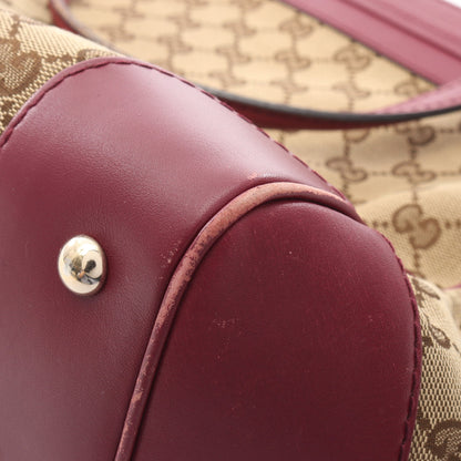 メイフェア GGキャンバス ハンドバッグ トートバッグ キャンバス レザー ベージュ ピンクパープル グッチ バッグ GUCCI