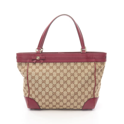 メイフェア GGキャンバス ハンドバッグ トートバッグ キャンバス レザー ベージュ ピンクパープル グッチ バッグ GUCCI