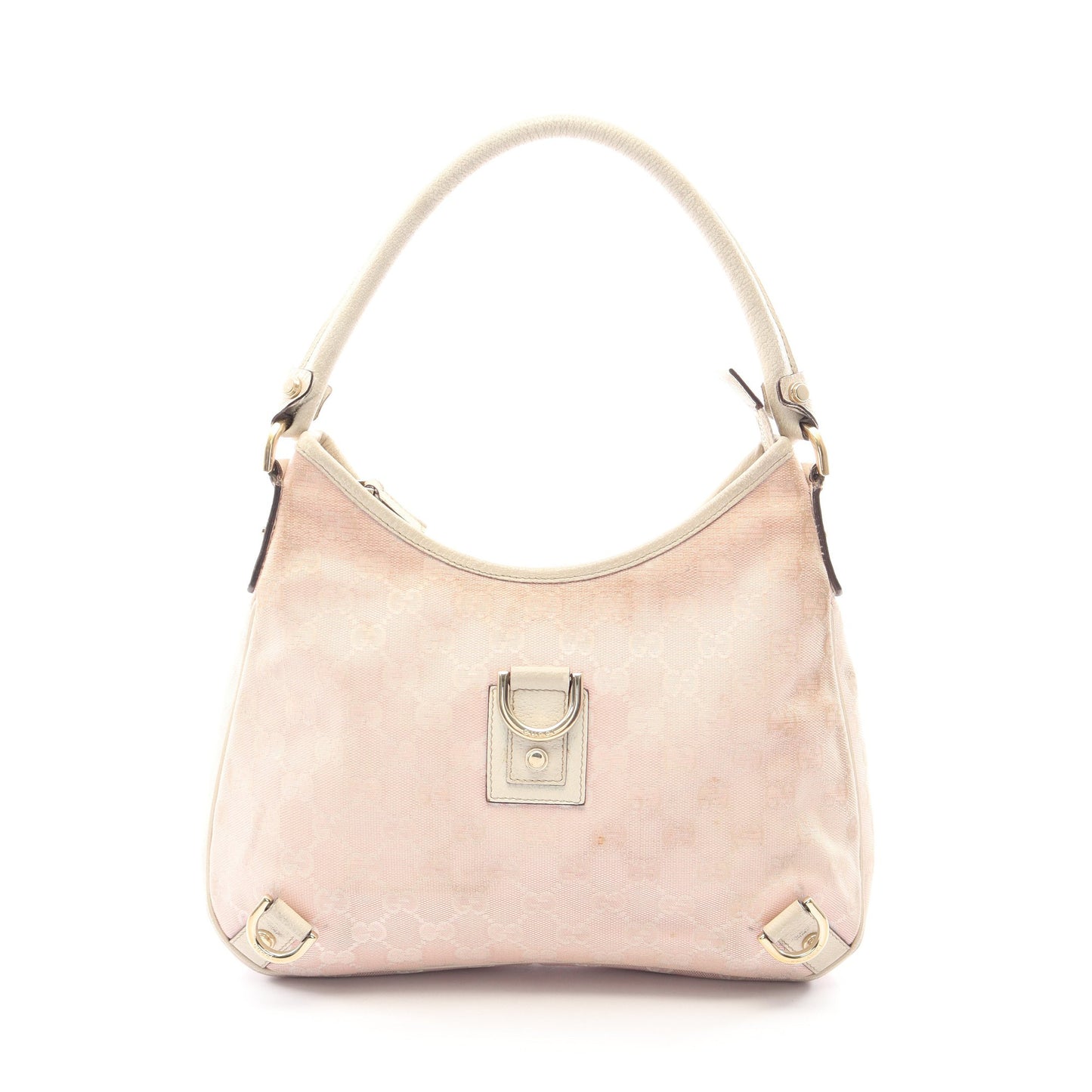 アビー GGキャンバス ワンショルダーバッグ キャンバス レザー ピンク アイボリー グッチ バッグ GUCCI