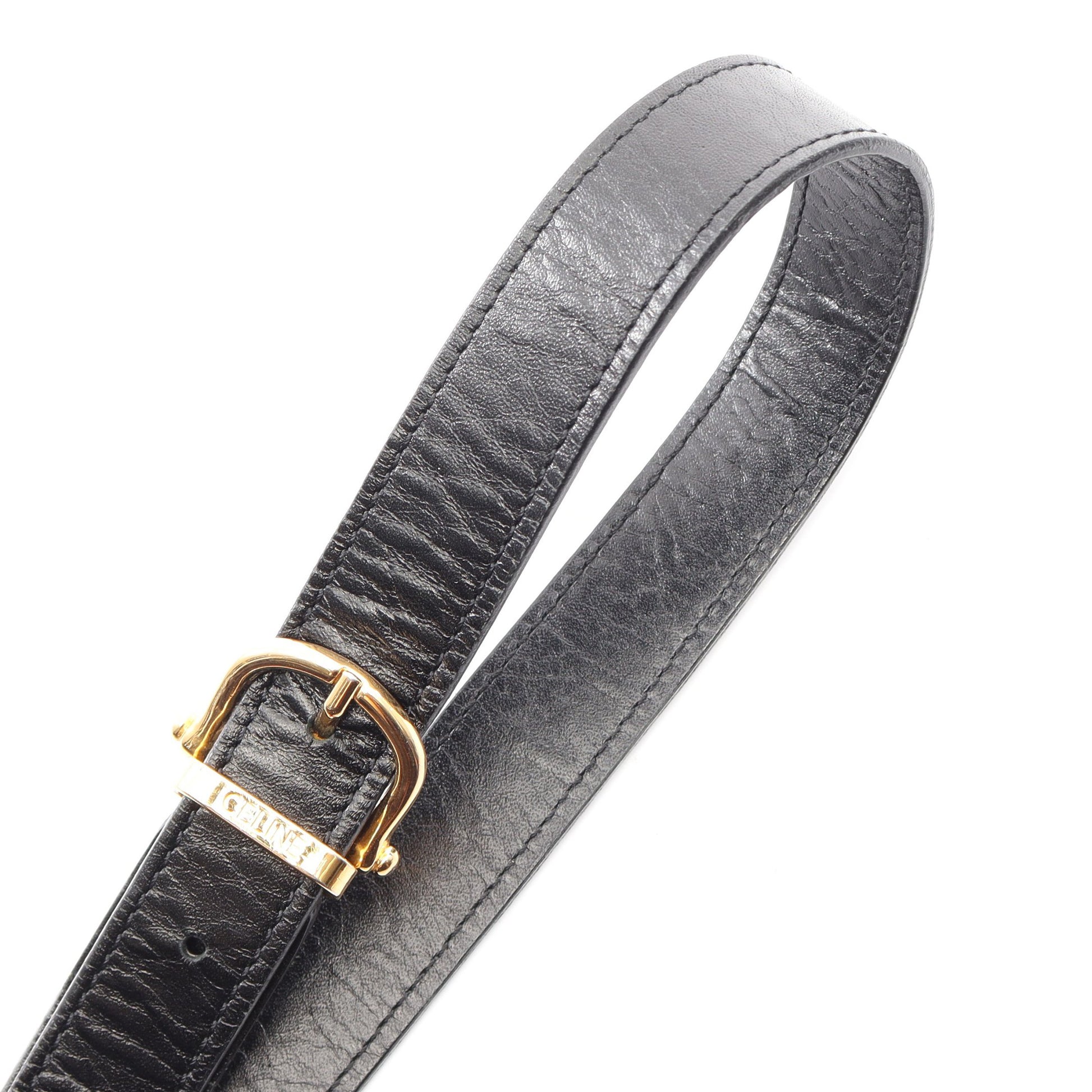 ショルダーバッグ レザー ブラック セリーヌ バッグ CELINE