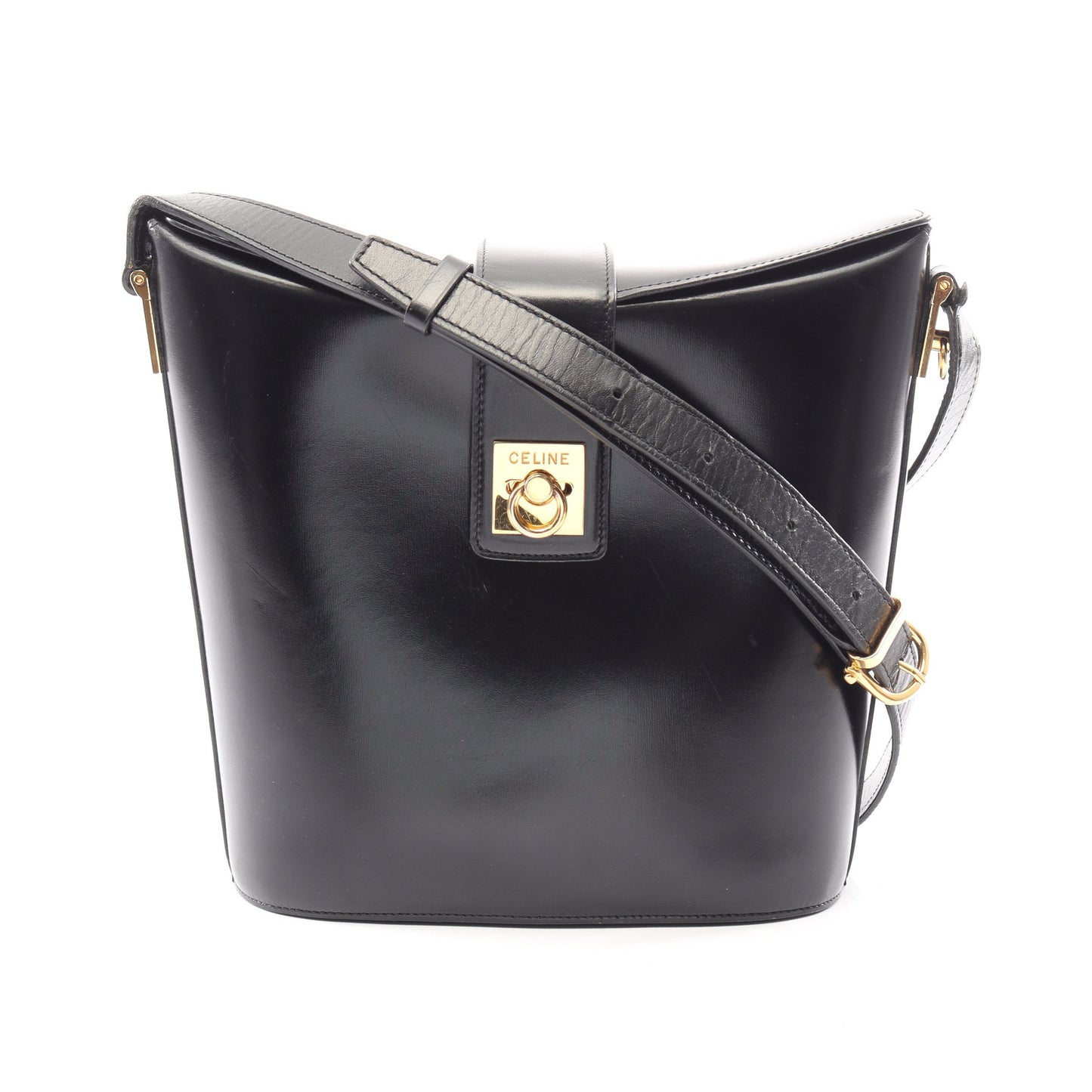 ショルダーバッグ レザー ブラック セリーヌ バッグ CELINE
