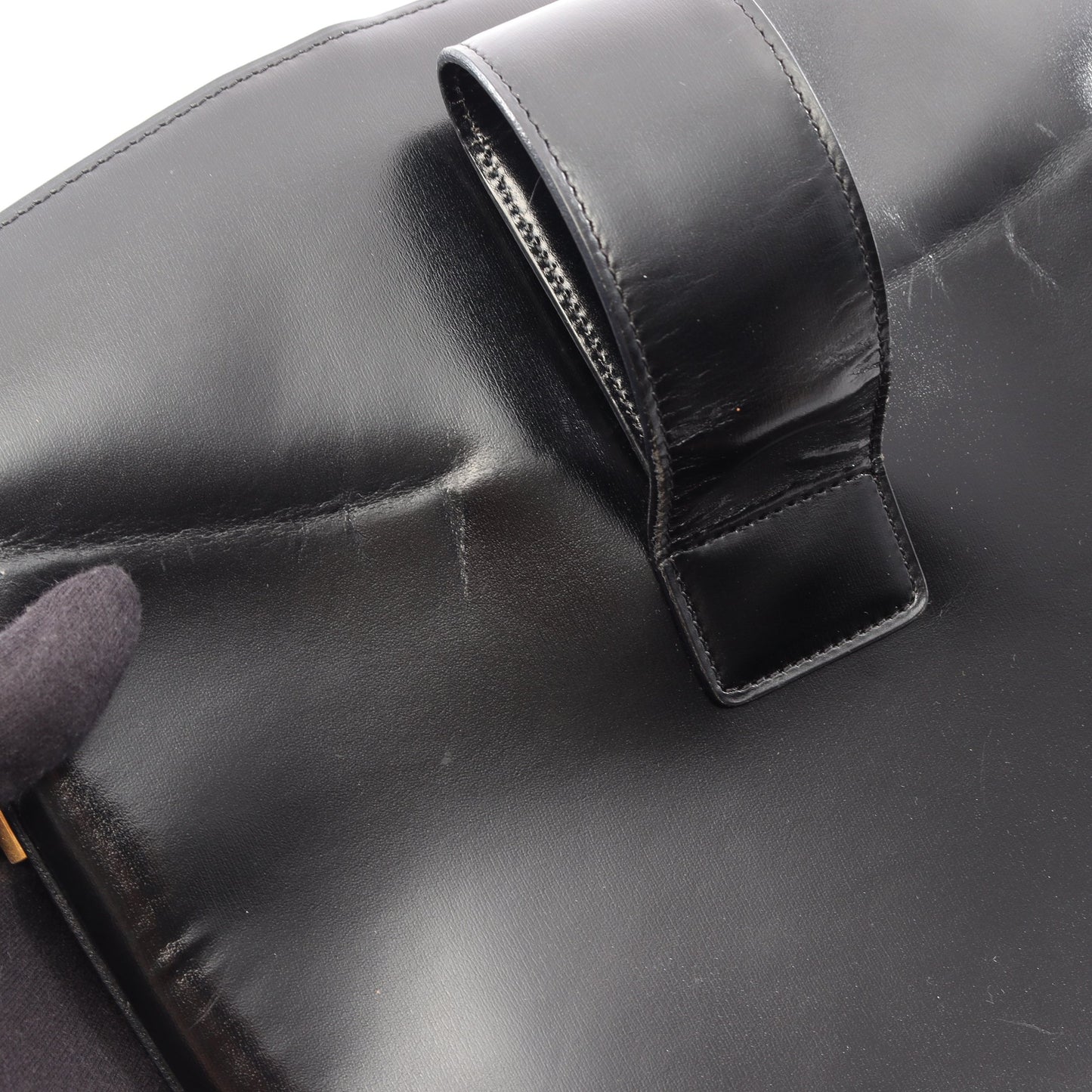 ショルダーバッグ レザー ブラック セリーヌ バッグ CELINE