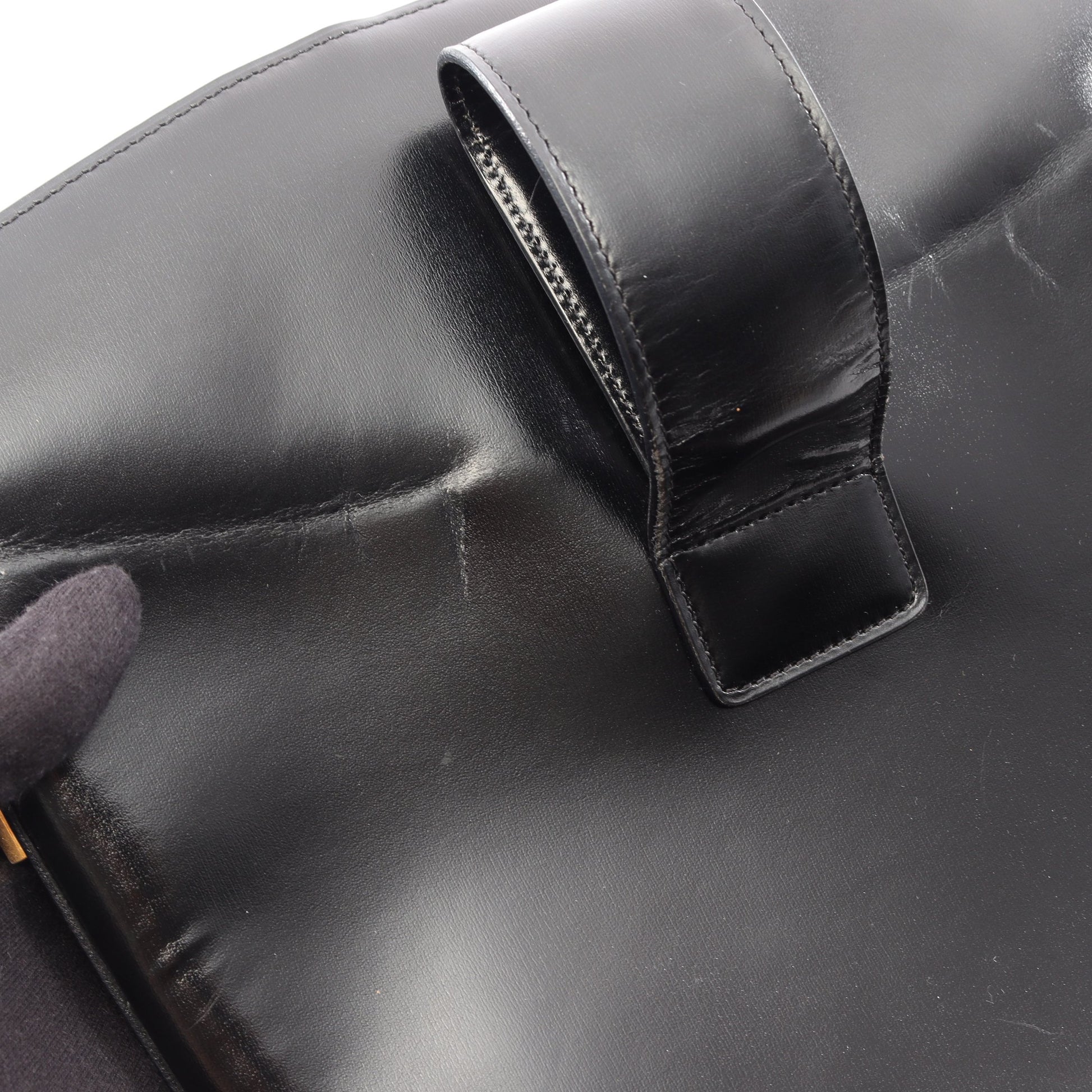 ショルダーバッグ レザー ブラック セリーヌ バッグ CELINE