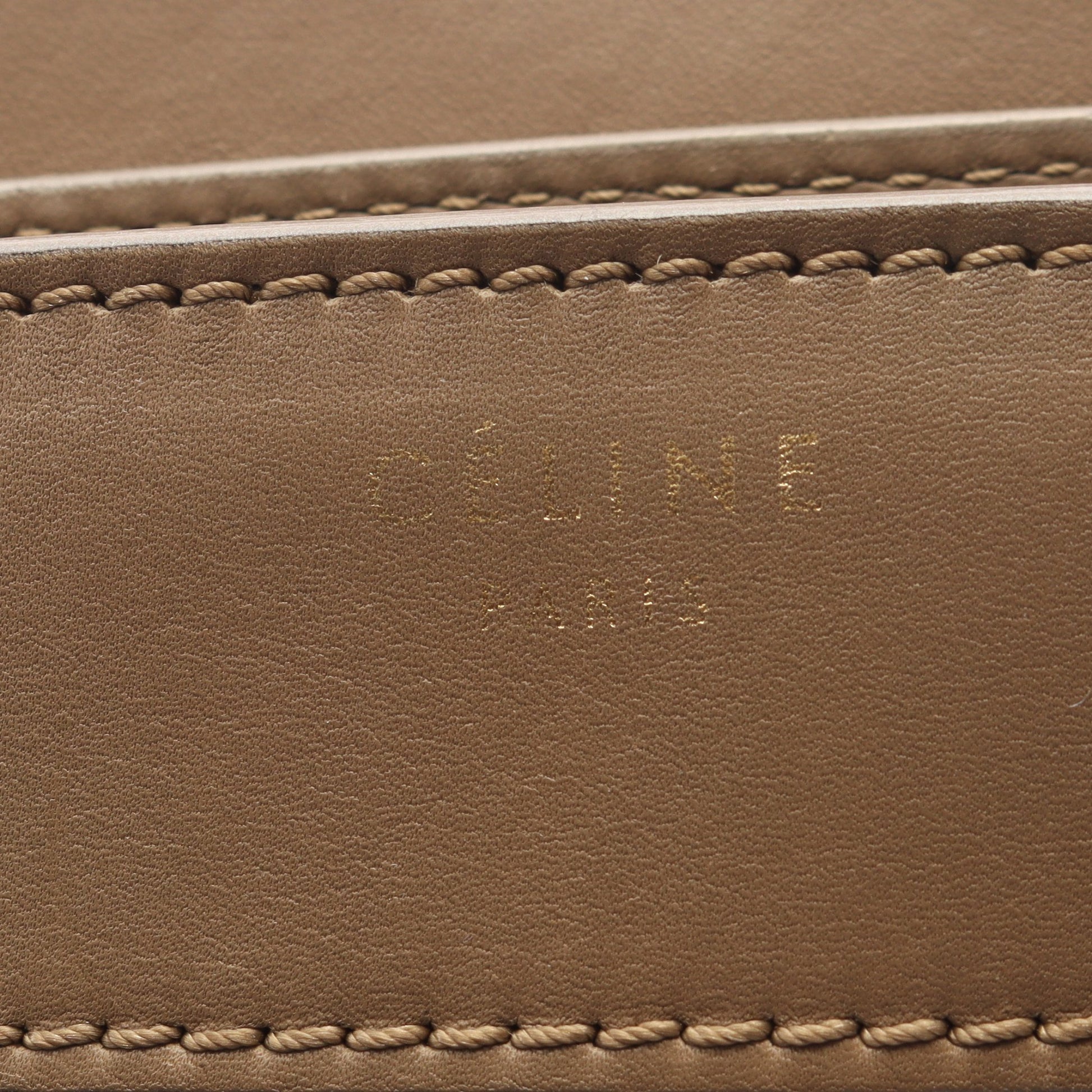 ラゲージ マイクロショッパー ハンドバッグ トートバッグ レザー グレーブラウン セリーヌ バッグ CELINE