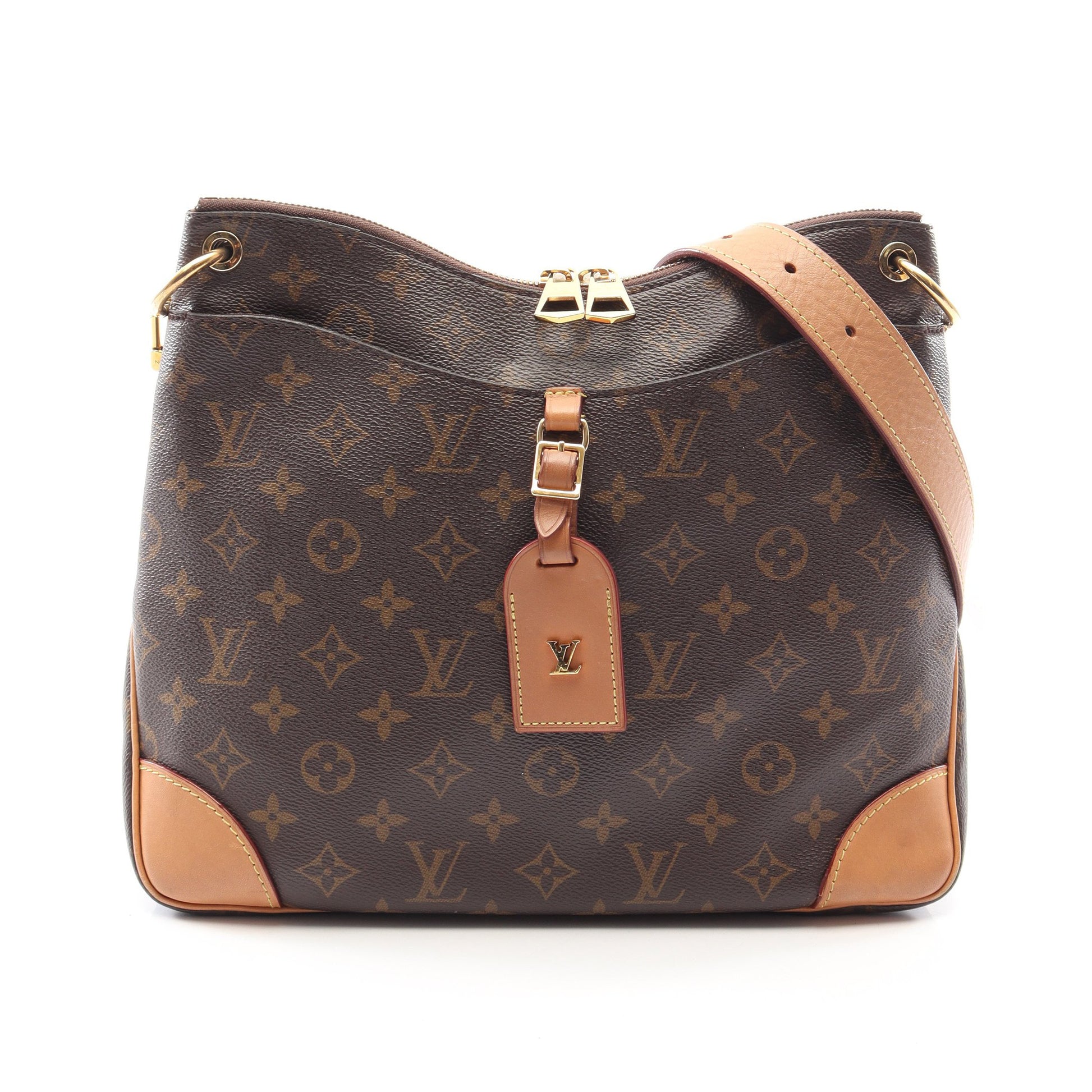 オデオン NM MM モノグラム ショルダーバッグ PVC レザー ブラウン ルイヴィトン バッグ LOUIS VUITTON