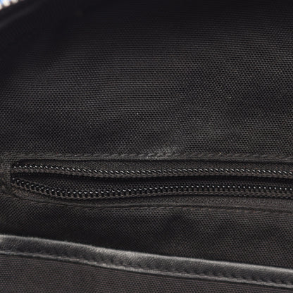 ロゴ刺繍 バックパック リュックサック コーデュロイ ダークブルー イエロー サンローランパリ バッグ SAINT LAURENT PARIS