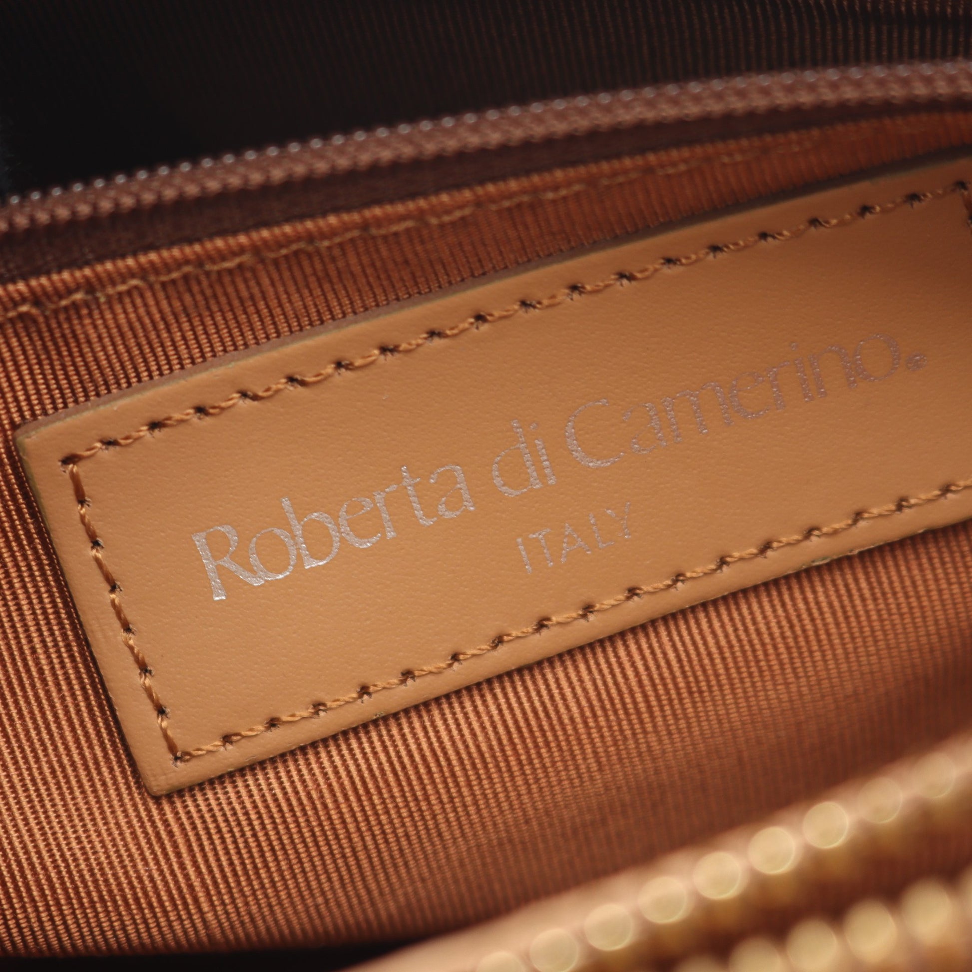 ワンショルダーバッグ レザー ベージュ ロベルタディカメリーノ バッグ Roberta di Camerino