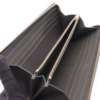 ラージ ジップドウォレット ラウンドファスナー長財布 レザー グレー セリーヌ 財布・小物 CELINE