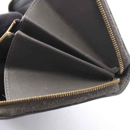 ラージ ジップドウォレット ラウンドファスナー長財布 レザー グレー セリーヌ 財布・小物 CELINE