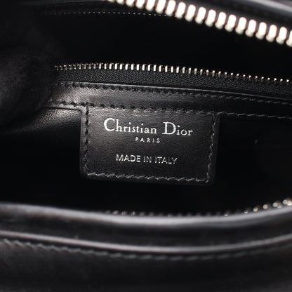 レディディオール ラージ ワッペン 2WAY ハンドバッグ レザー ブラック マルチカラー クリスチャンディオール バッグ Christian Dior