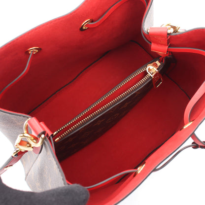 ネオノエ モノグラム コクリコ ショルダーバッグ PVC レザー ブラウン レッド ルイヴィトン バッグ LOUIS VUITTON