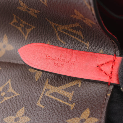 ネオノエ モノグラム コクリコ ショルダーバッグ PVC レザー ブラウン レッド ルイヴィトン バッグ LOUIS VUITTON