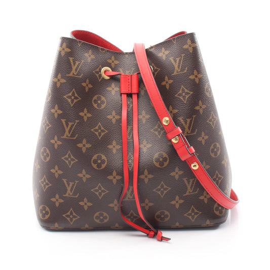 ネオノエ モノグラム コクリコ ショルダーバッグ PVC レザー ブラウン レッド ルイヴィトン バッグ LOUIS VUITTON