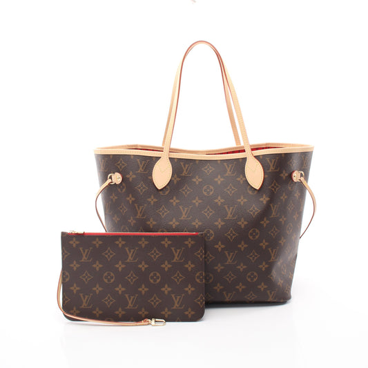 ネヴァーフルMM スリーズ ショルダーバッグ トートバッグ PVC レザー ブラウン ルイヴィトン バッグ LOUIS VUITTON