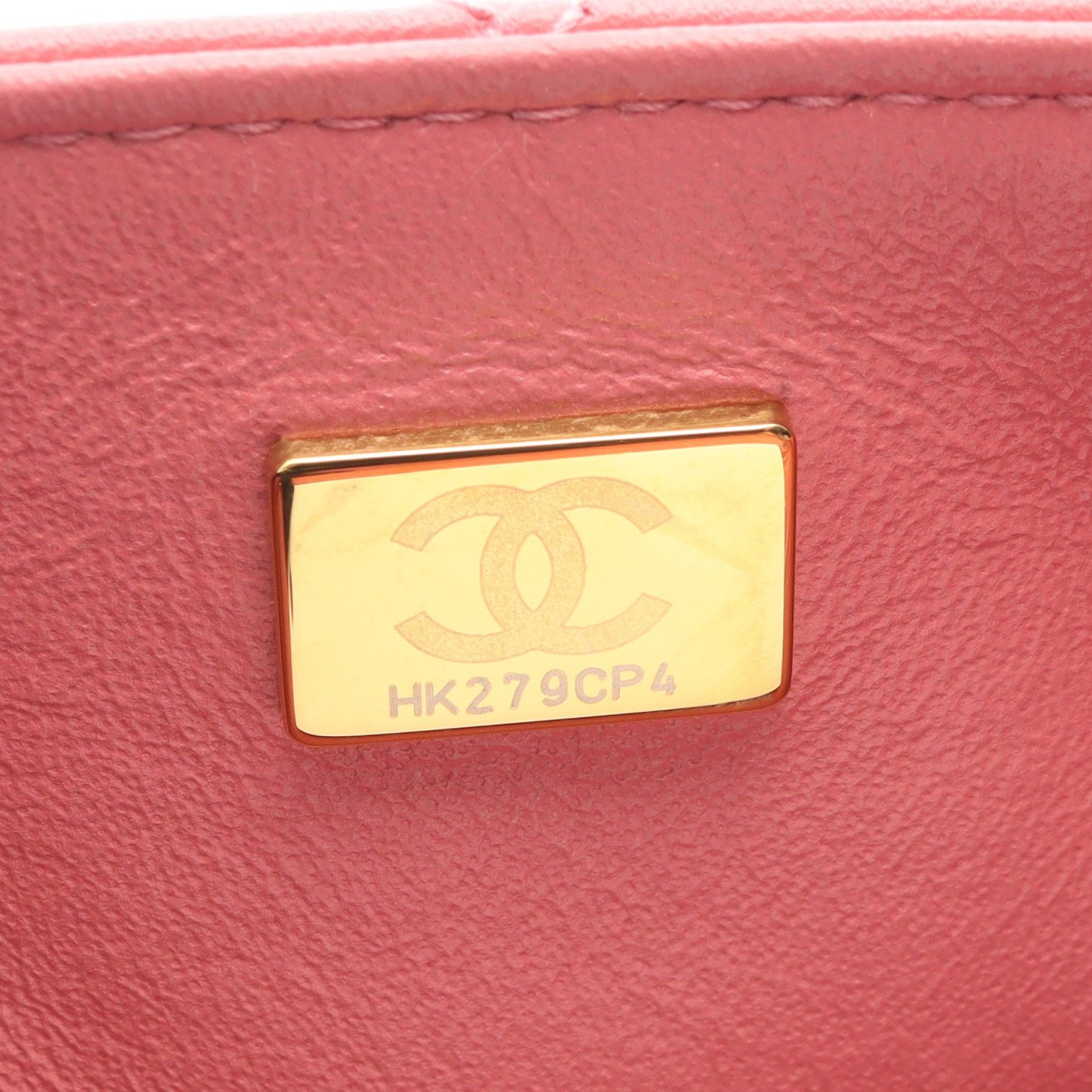 ミニマトラッセ チェーンショルダーバッグ ラムスキン ピンク ゴールド金具 シャネル バッグ CHANEL