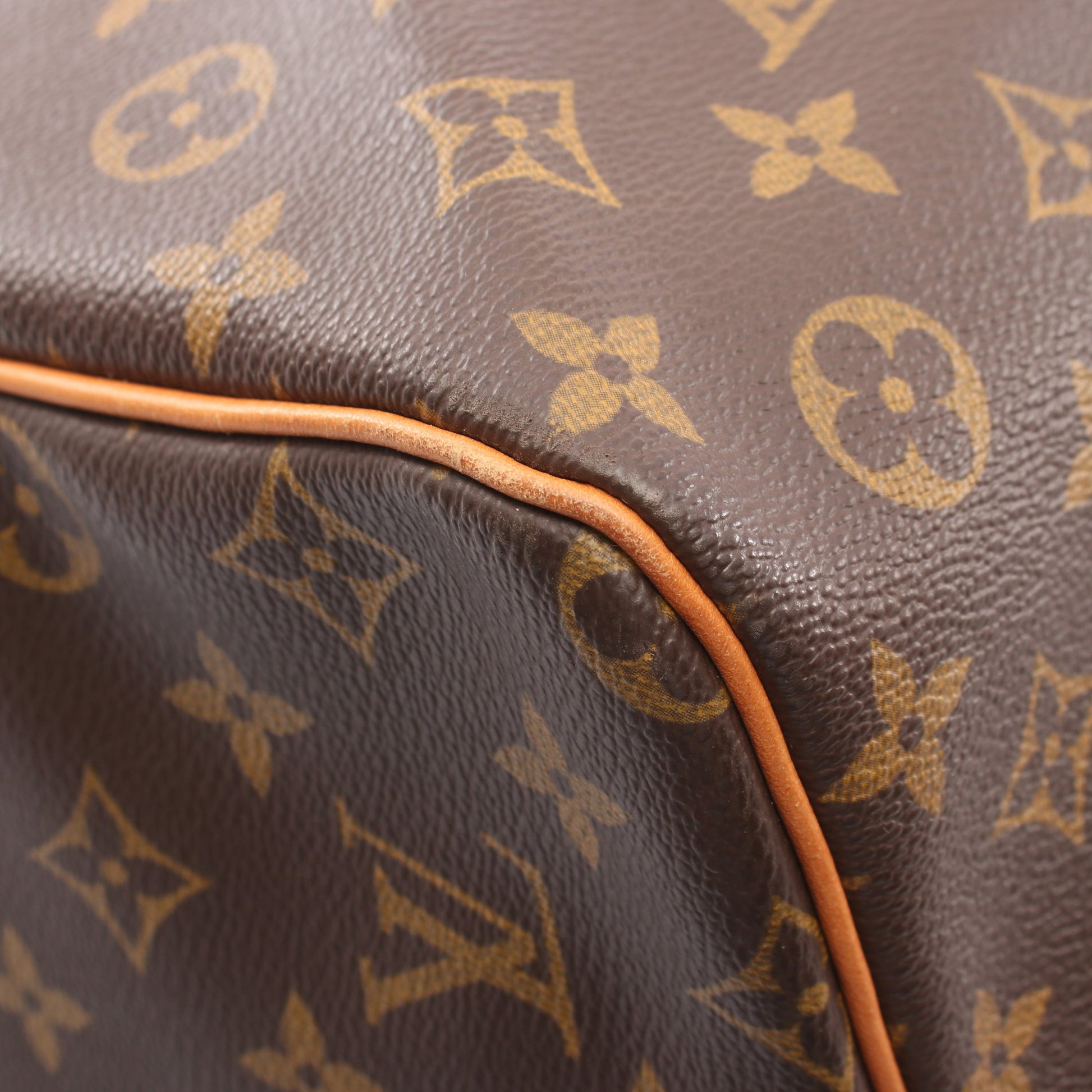 キーポル60 モノグラム ボストンバッグ PVC レザー ブラウン ルイヴィトン バッグ LOUIS VUITTON