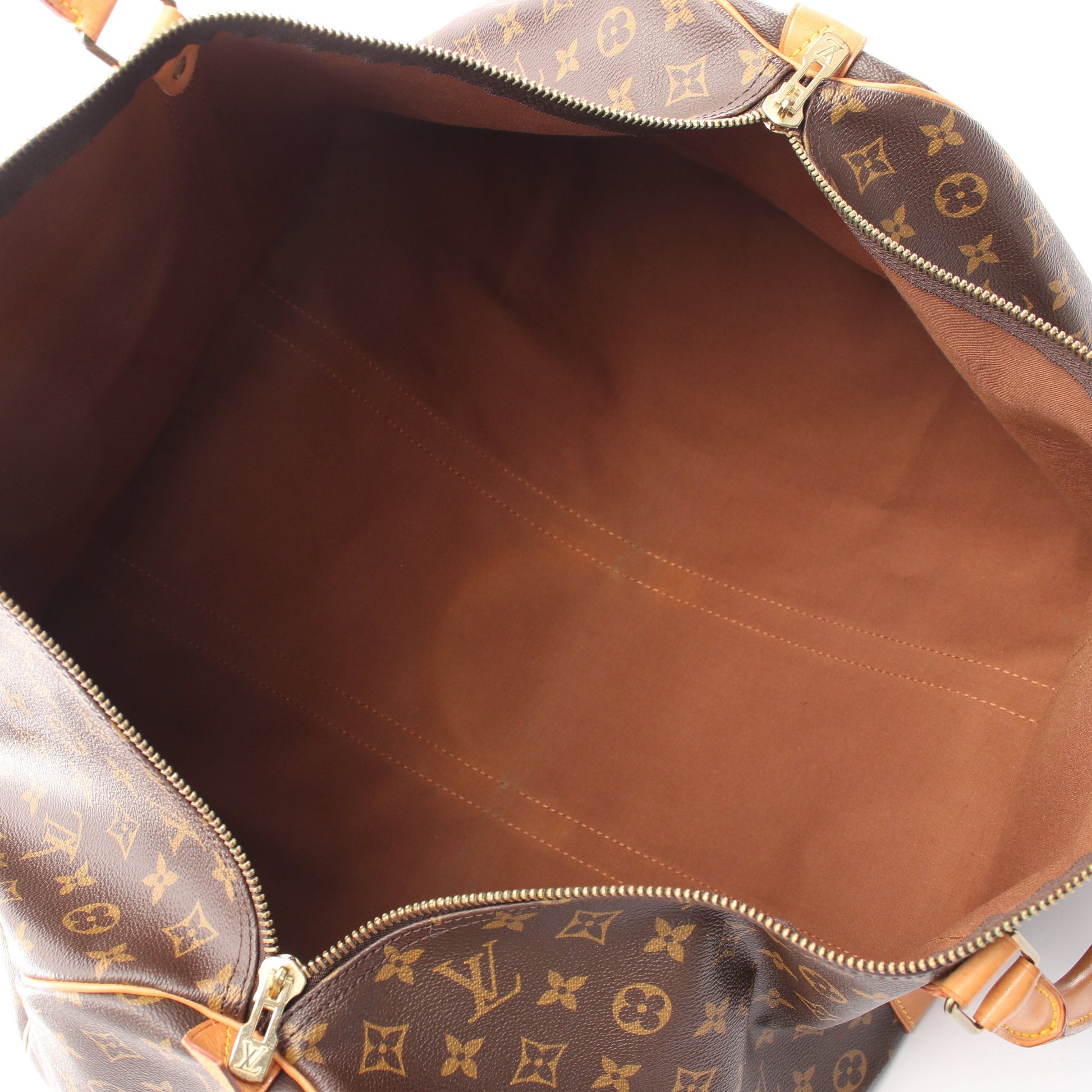 キーポル60 モノグラム ボストンバッグ PVC レザー ブラウン ルイヴィトン バッグ LOUIS VUITTON