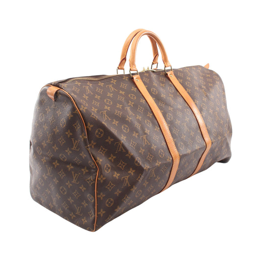 キーポル60 モノグラム ボストンバッグ PVC レザー ブラウン ルイヴィトン バッグ LOUIS VUITTON