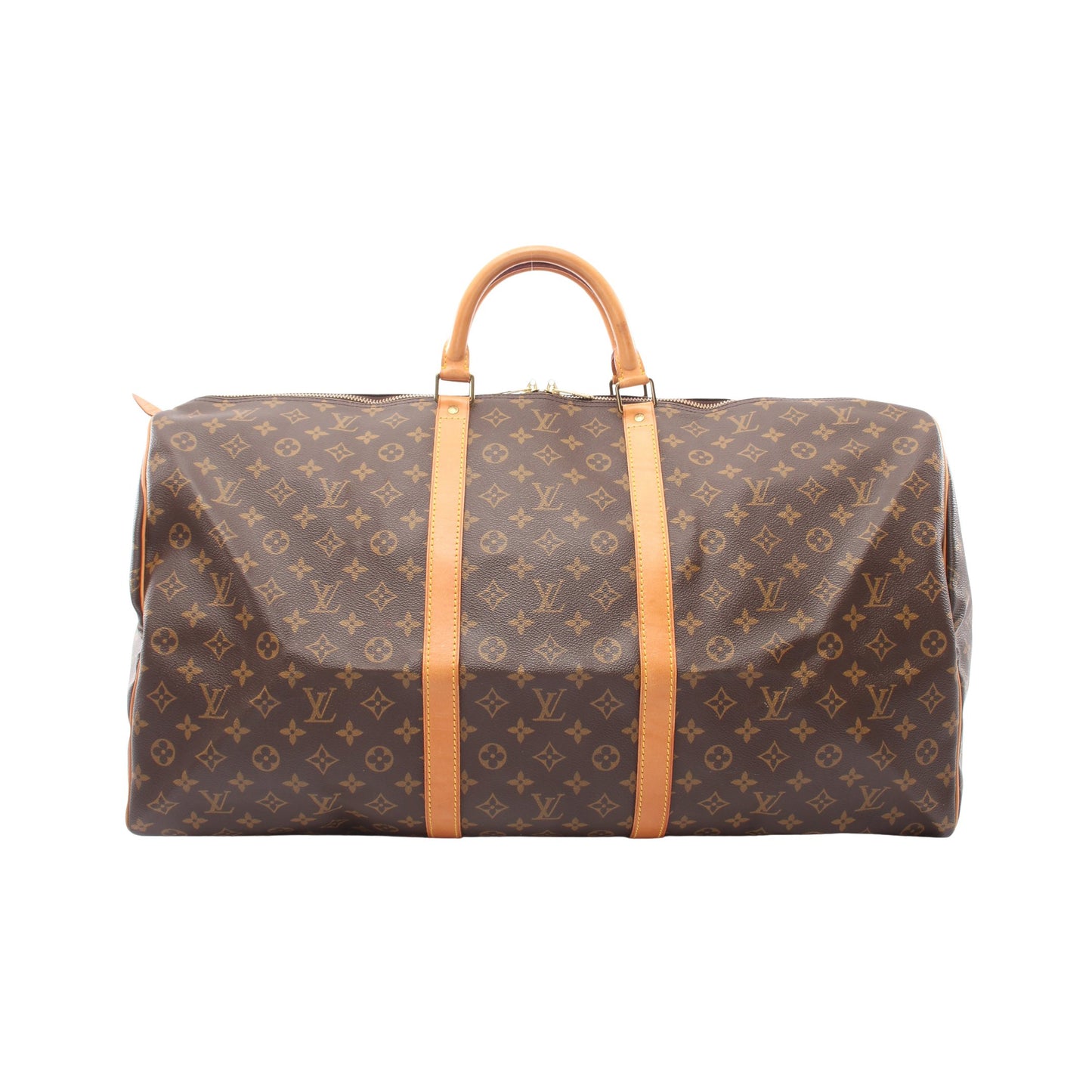 キーポル60 モノグラム ボストンバッグ PVC レザー ブラウン ルイヴィトン バッグ LOUIS VUITTON