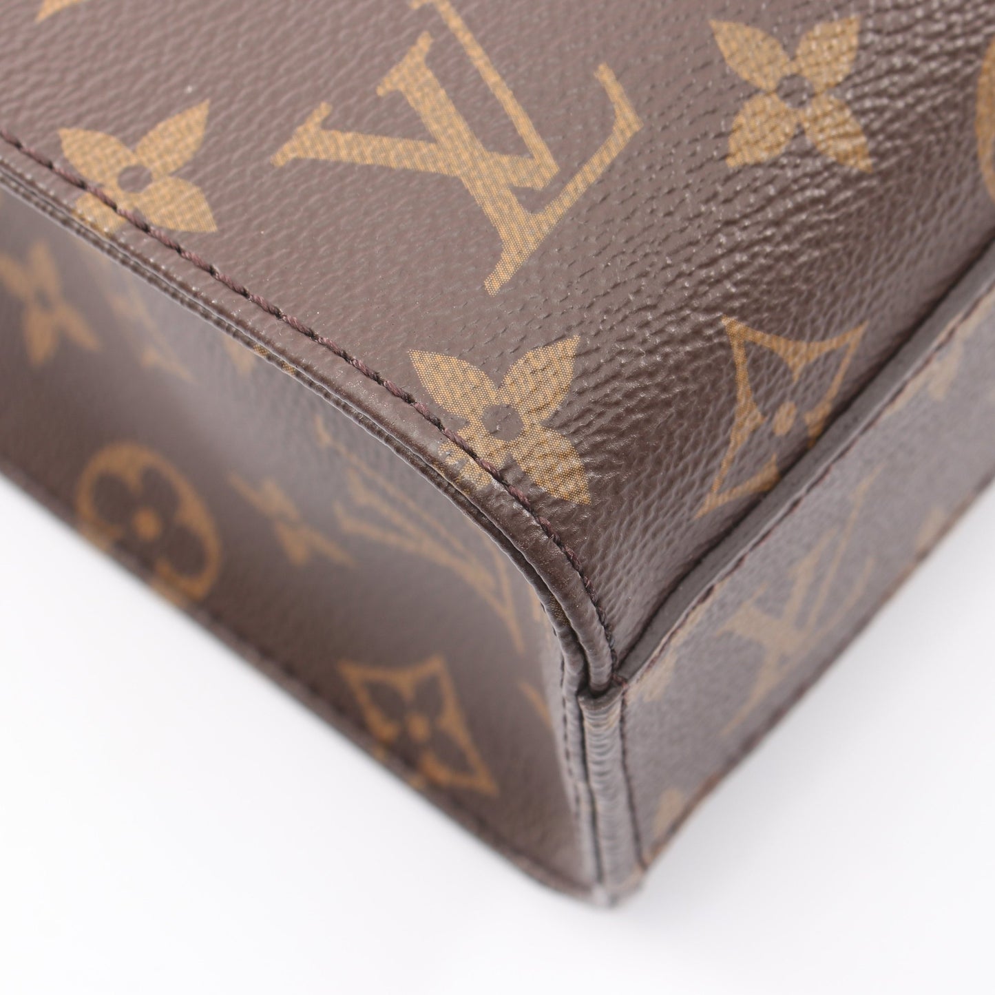 サックプラBB モノグラム 2WAY ハンドバッグ PVC レザー ブラウン ルイヴィトン バッグ LOUIS VUITTON
