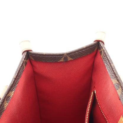 サックプラBB モノグラム 2WAY ハンドバッグ PVC レザー ブラウン ルイヴィトン バッグ LOUIS VUITTON
