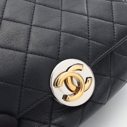 マトラッセ カメラバッグ チェーンショルダーバッグ レザー ネイビー コンビ金具 シャネル バッグ CHANEL