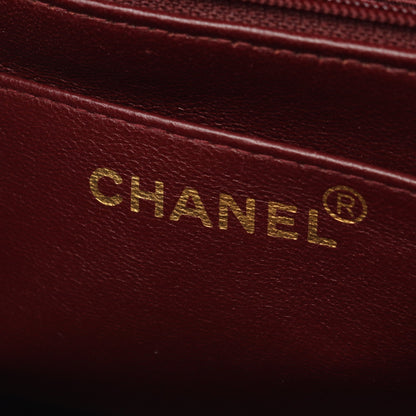 マトラッセ スクエア チェーン バックパック リュックサック ラムスキン ブラック ゴールド金具 シャネル バッグ CHANEL