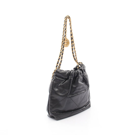 CHANEL 22 ミニ 2WAY チェーンショルダーバッグ レザー ブラック ゴールド金具 シャネル バッグ CHANEL