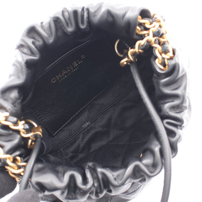 CHANEL 22 ミニ 2WAY チェーンショルダーバッグ レザー ブラック ゴールド金具 シャネル バッグ CHANEL