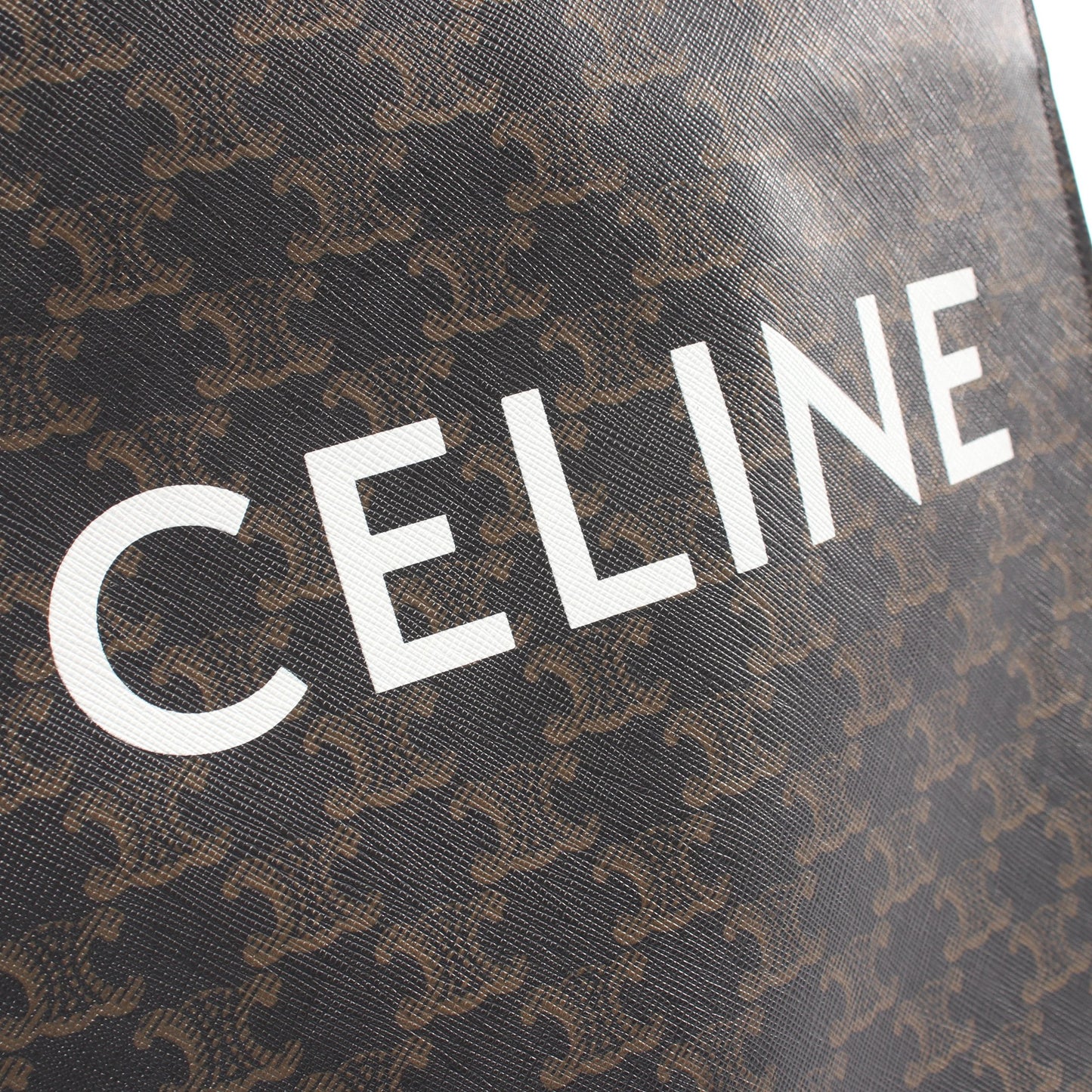 スモール バーティカル カバ トリオンフ 2WAY ハンドバッグ トートバッグ PVC レザー ブラック ブラウン セリーヌ バッグ CELINE